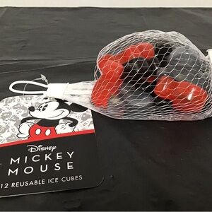Disney Mickey Mouse Reusable Ice Cubes Red Black and Grey New In The Bag NWT